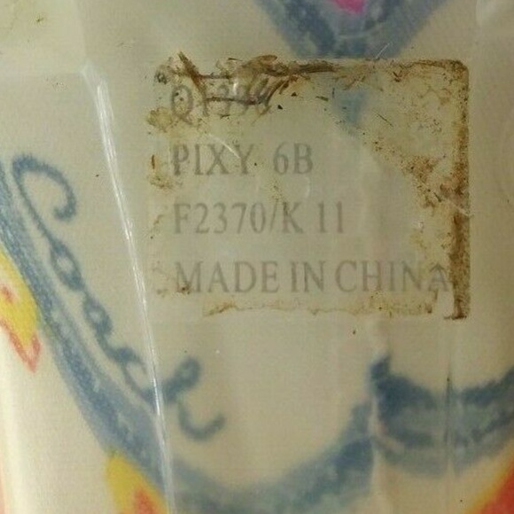 Coach Pixy Dream Signature C Rubber Rain Boots 6 B - Picture 4 of 7